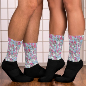 Afro Camo Blue Socks