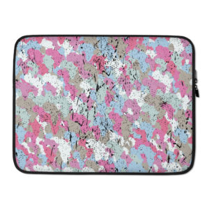 Afro Camo Blue Laptop Sleeve