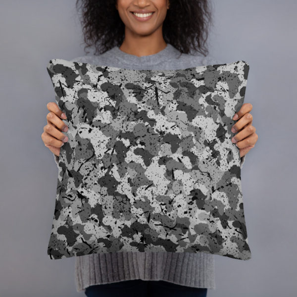 Afro Camo Black Basic Pillow