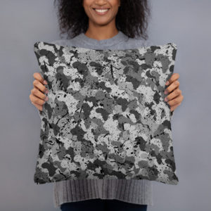 Afro Camo Black Basic Pillow