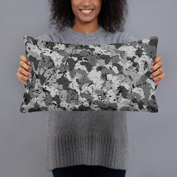 Afro Camo Black Basic Pillow