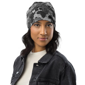 Afro Camo Black Beanie