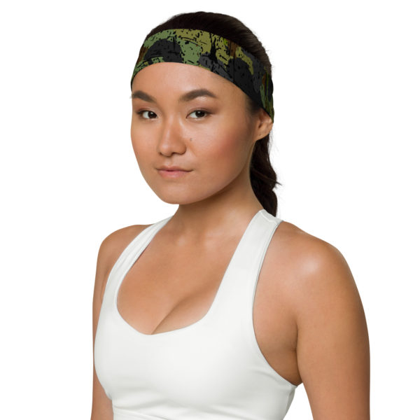 Afro Camo Green Headband