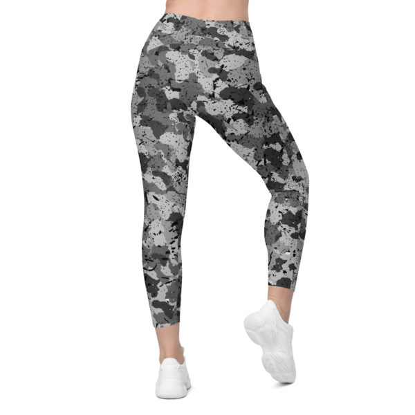 Afro Camo Black Leggings With Pockets