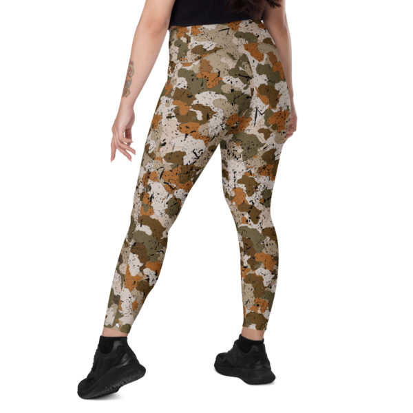 Afro Camo Sand Leggings With Pockets