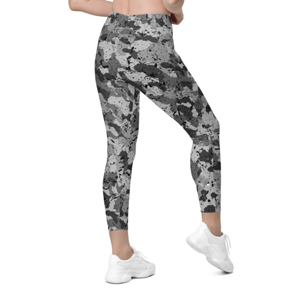 Afro Camo Black Leggings With Pockets