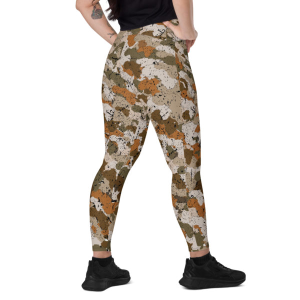 Afro Camo Sand Leggings With Pockets