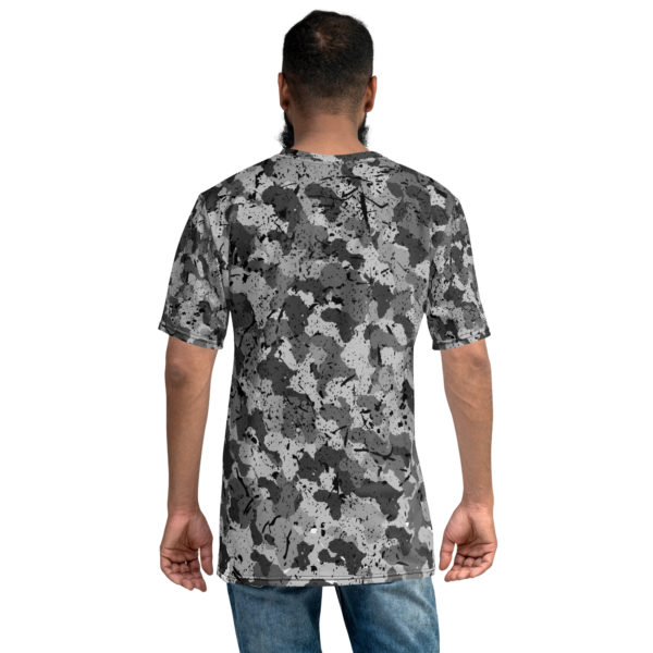 Afro Camo Black Crew Neck Men’s T-Shirt