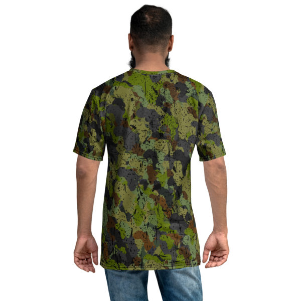 Afro Camo Green Crew Neck Men’s T-Shirt