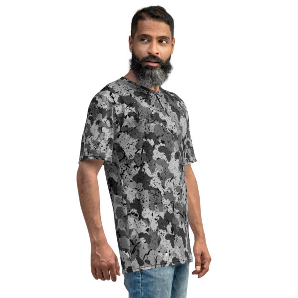 Afro Camo Black Crew Neck Men’s T-Shirt