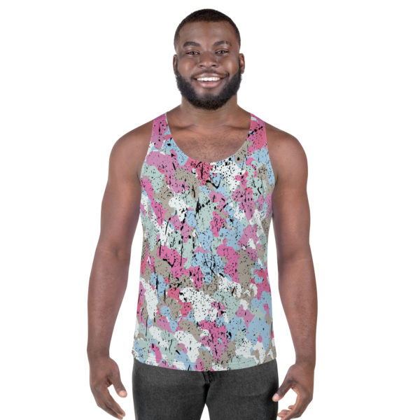 Afro Camo Blue Men’s Tank Top