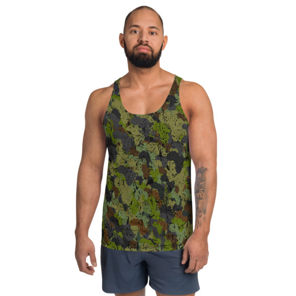 Afro Camo Green Men’s Tank Top