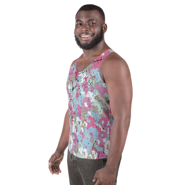 Afro Camo Blue Men’s Tank Top