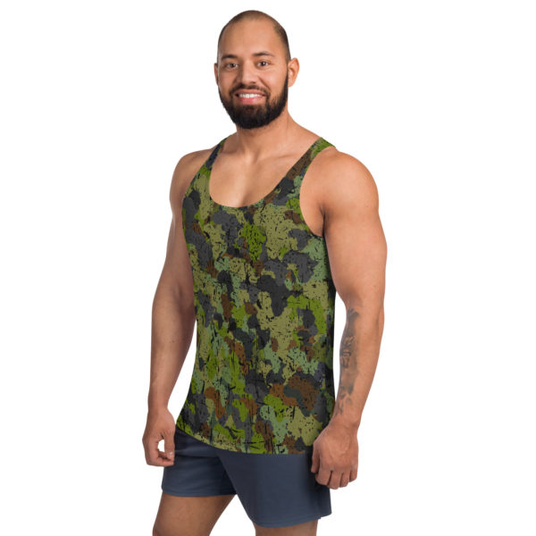 Afro Camo Green Men’s Tank Top