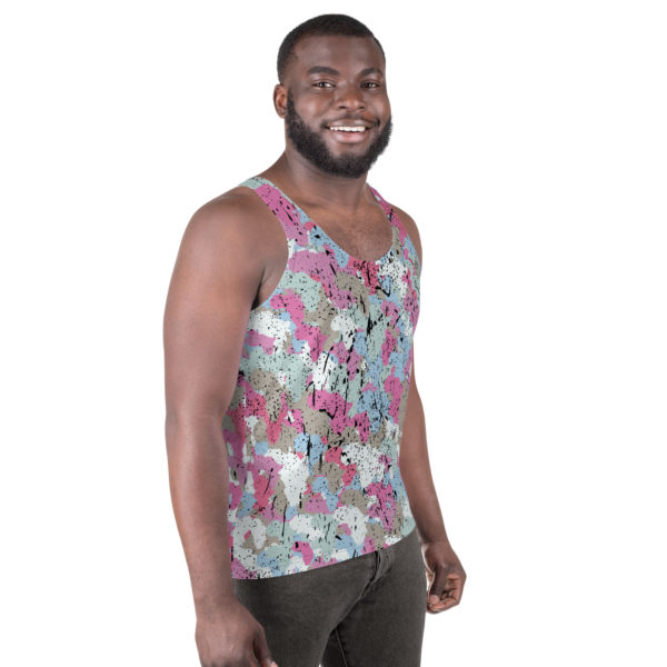 Afro Camo Blue Men’s Tank Top