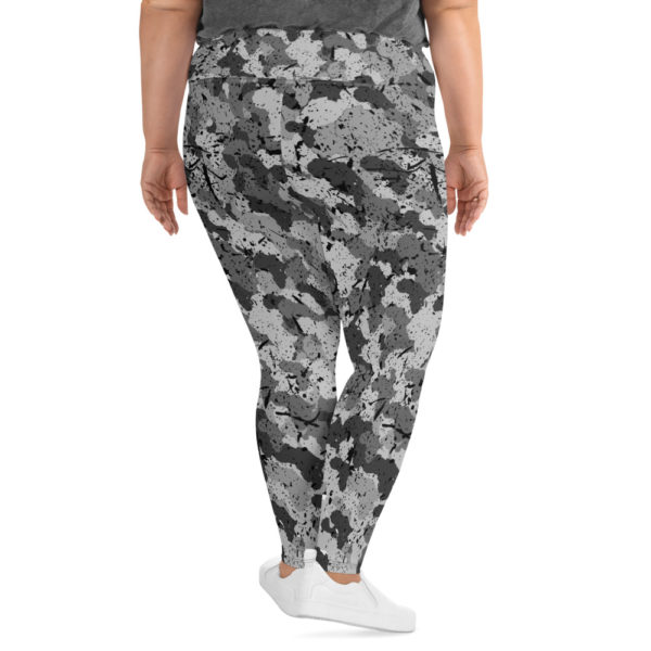 Afro Camo Black Women’s Plus Size Leggings