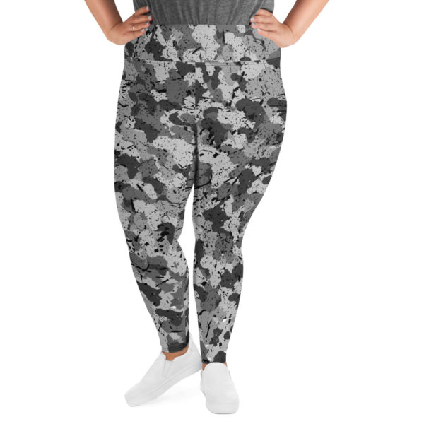 Afro Camo Black Women’s Plus Size Leggings