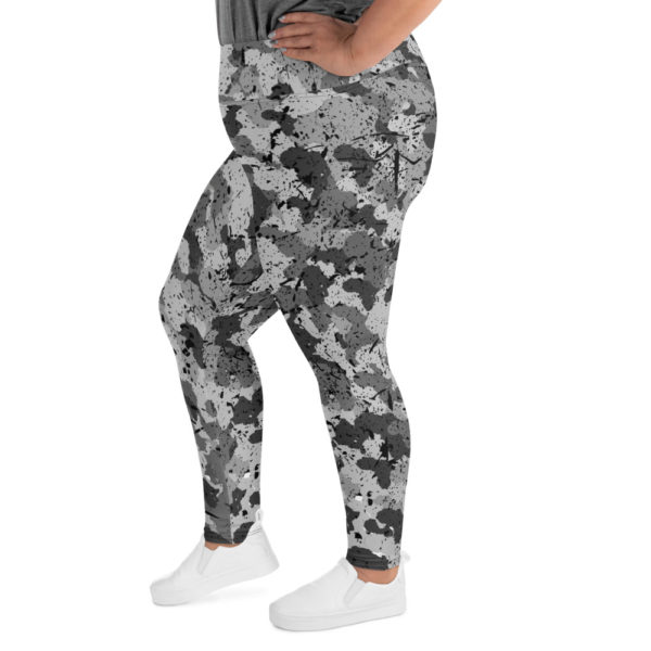 Afro Camo Black Women’s Plus Size Leggings