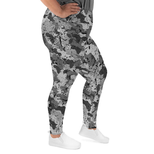 Afro Camo Black Women’s Plus Size Leggings