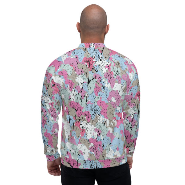 Afro Camo Blue Bomber Jacket