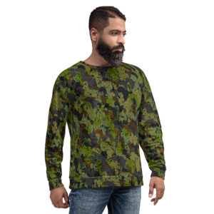 Afro Camo Green Men’s Sweatshirt