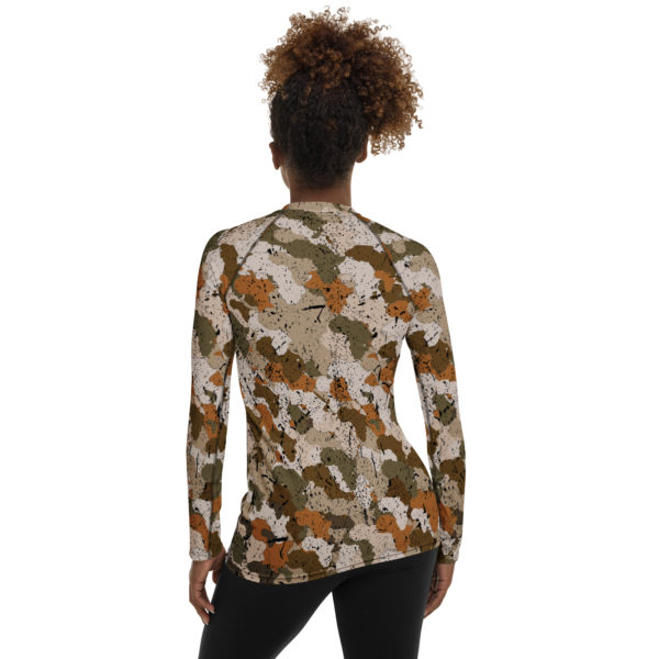 Afro Camo Sand Women’s Rash Guard