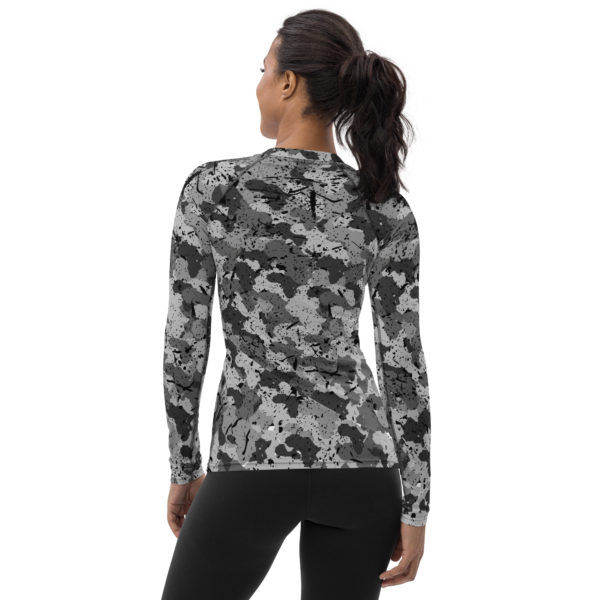 Afro Camo Black Women’s Rash Guard