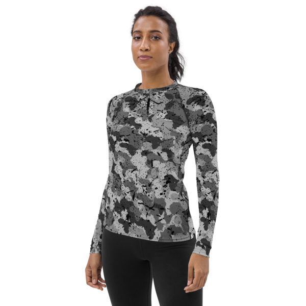 Afro Camo Black Women’s Rash Guard