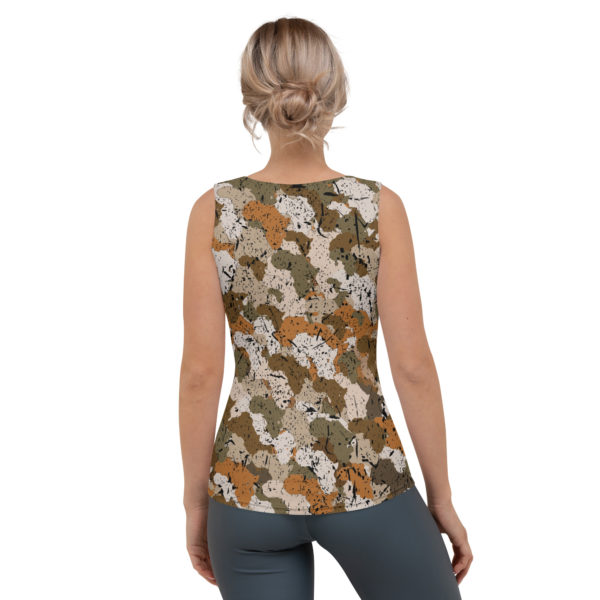 Afro Camo Sand Women’s Distressed Tank Top