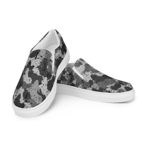 afro camo black mens-slip-on-canvas-shoes