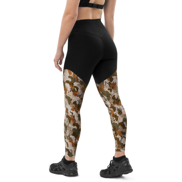 Afro Camo Sand Sports Leggings