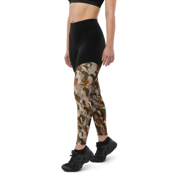 Afro Camo Sand Sports Leggings