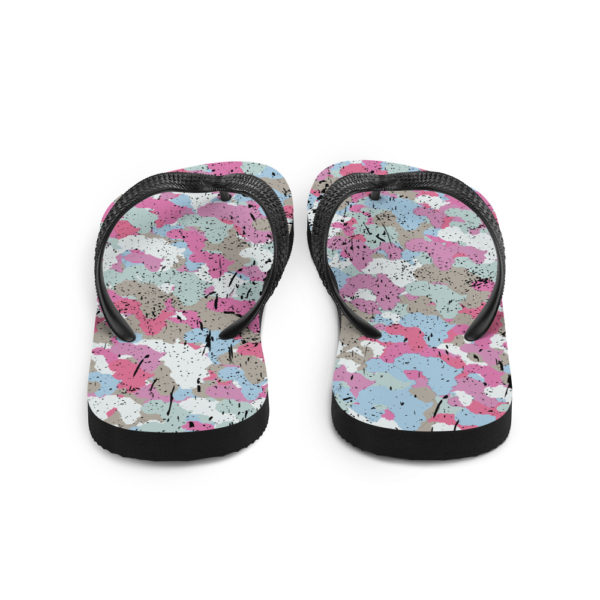 Afro Camo Blue Flip-Flops