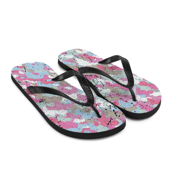 Afro Camo Blue Flip-Flops