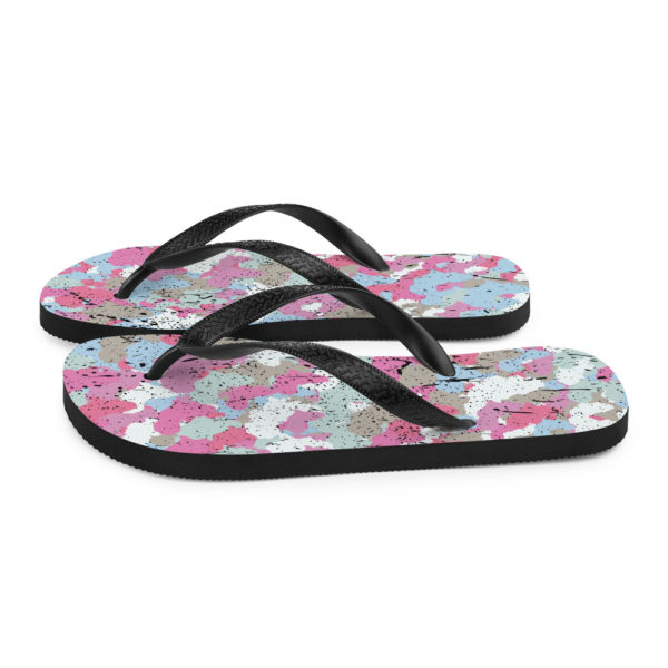 Afro Camo Blue Flip-Flops