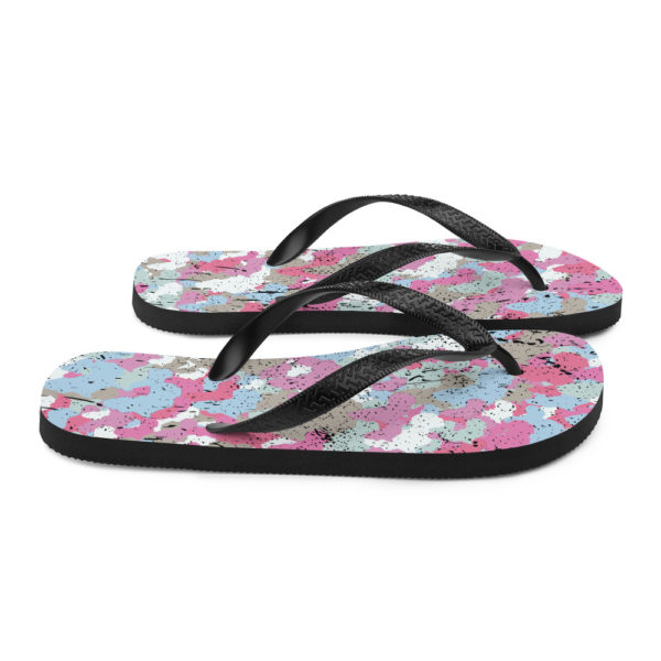 Afro Camo Blue Flip-Flops