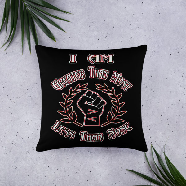 I Am Greater Than-Less Than, Basic Pillow