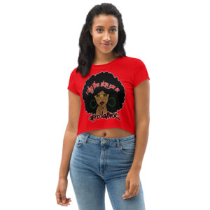 Afro-Latinx Crew Neck Crop Tee