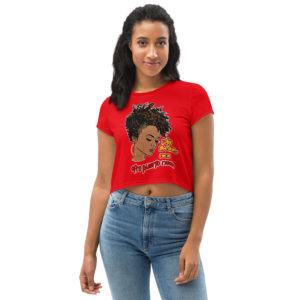 Afro-Puerto Rican Crew Neck Crop Tee