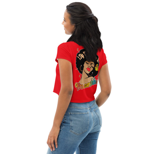 Afro-Caribbean Crew Neck Crop Tee