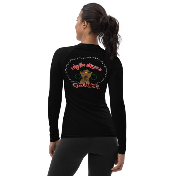 Afro-Latinx Women’s Black Rash Guard