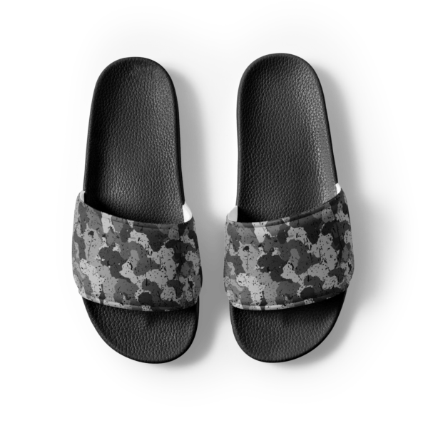 Men’s Afro Camo Black Slides