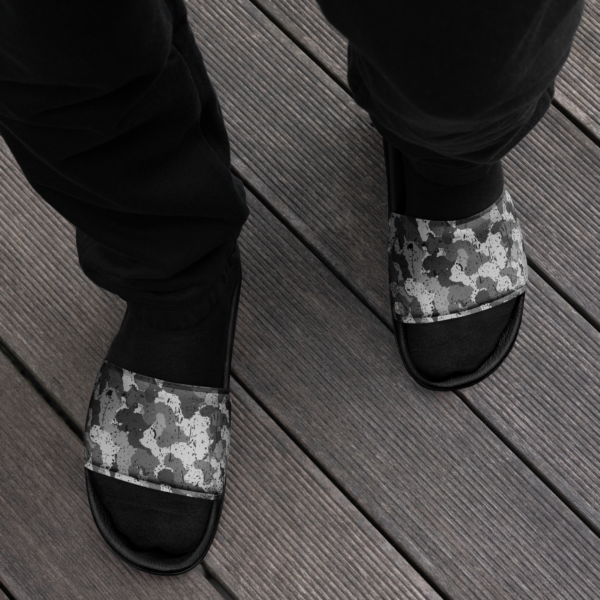 Men’s Afro Camo Black Slides