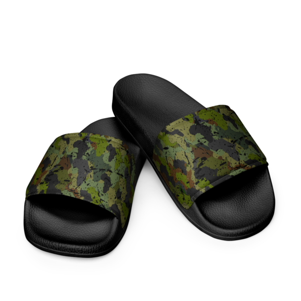 Men’s Afro Camo Green Slides