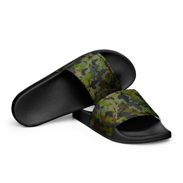 Men’s Afro Camo Green Slides