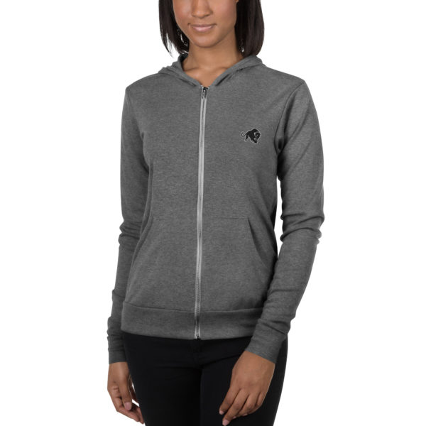 Purrfeccion Blk Pantha Women’s Embroidered Zip Hoodie