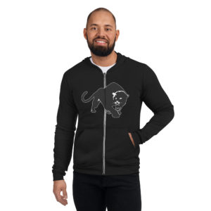 Purrfeccion Blk Pantha Men’s Zip Hoodie