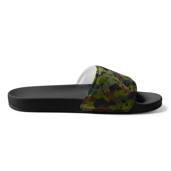 Women’s Afro Camo Green Slides