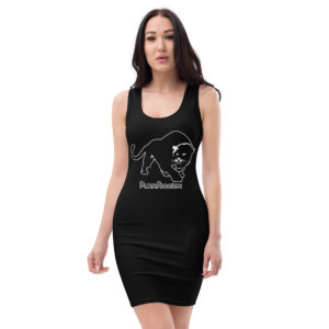 Purrfeccion Blk Pantha Black Tank Top Dress