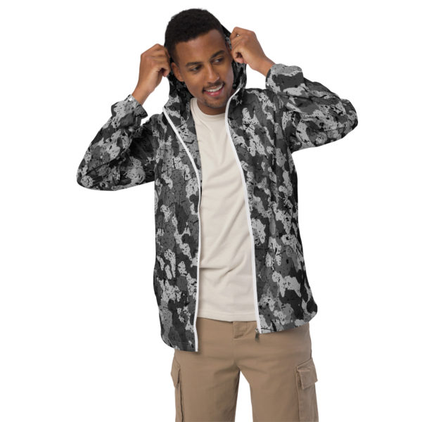 Afro Camo Black Men’s Windbreaker